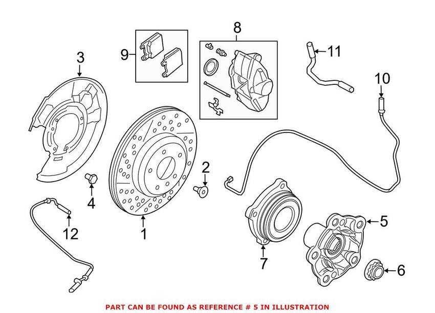 BMW Wheel Hub - Rear 33402283220